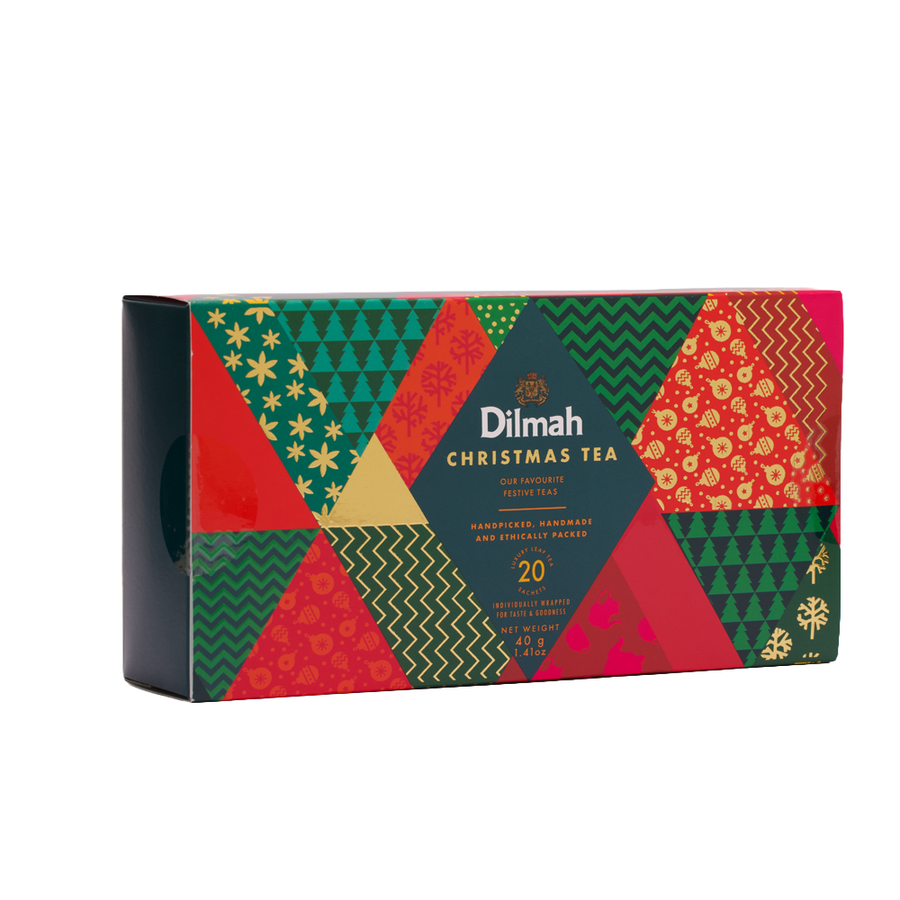 Silver Jubilee Christmas Tea | Mandarin & Marzipan Pekoe and Ceylon Rose & Mint - 20 Tea Bags 40g