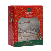 Santa's Sleigh Ride Christmas Tea Selection - 40 Individually Wrapped Tea Bags 80g
