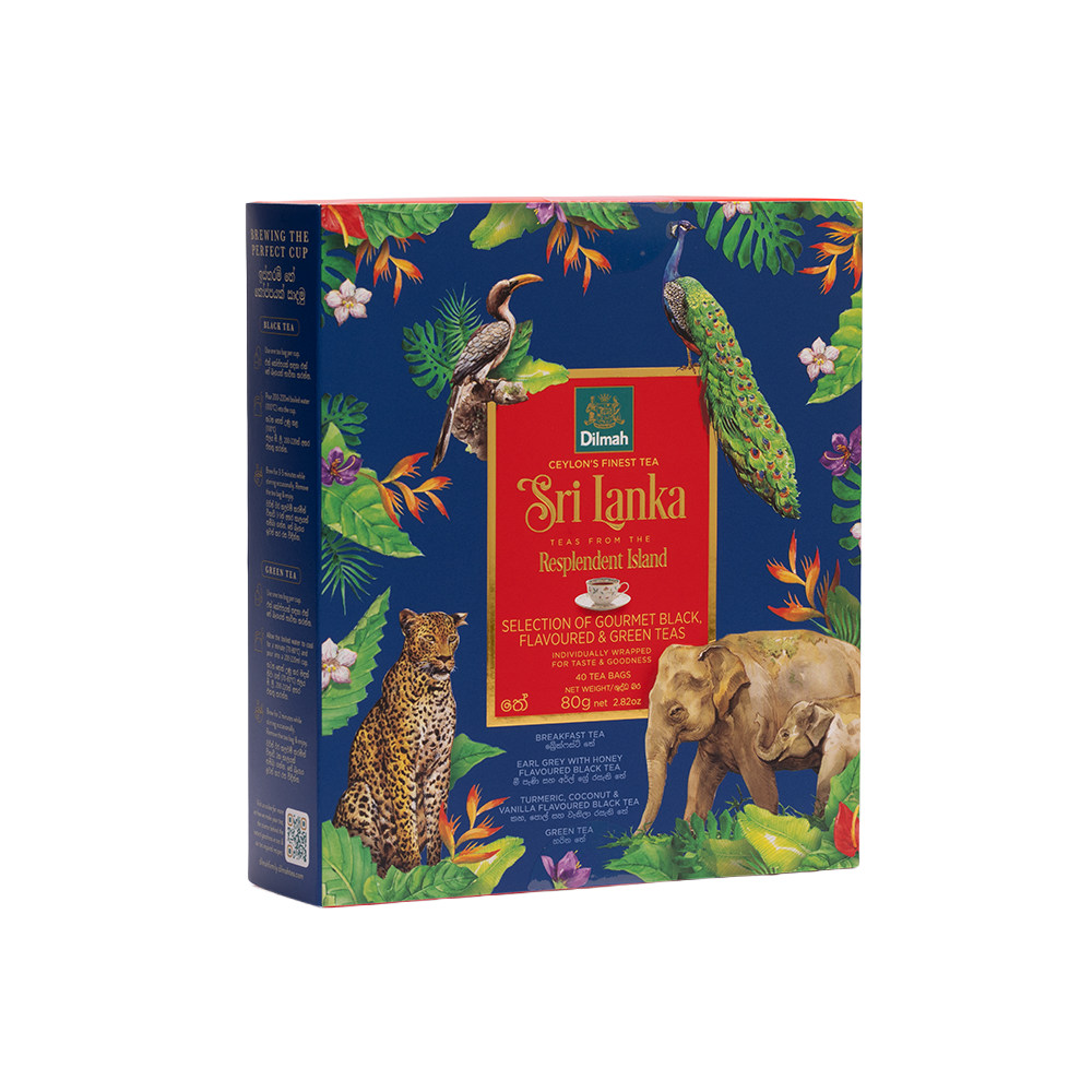 Resplendent Island Ceylon Tea Variety Gift Pack-4x10 Individually Wrapped Tea Bags