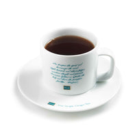 Craighead Porcelain Tea Mug and Saucer – White 250ml