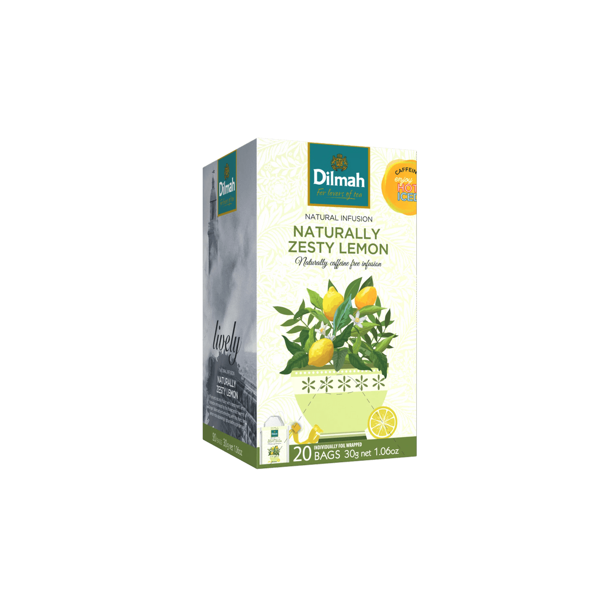 Naturally Zesty Lemon Infusion-20 Individually Wrapped Tea Bags