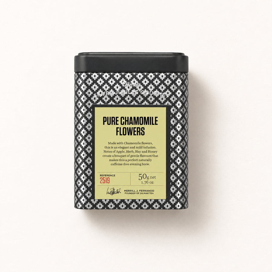 Silver Jubilee Pure Chamomile Flowers Infusion Tin Caddy-50g Loose Leaf