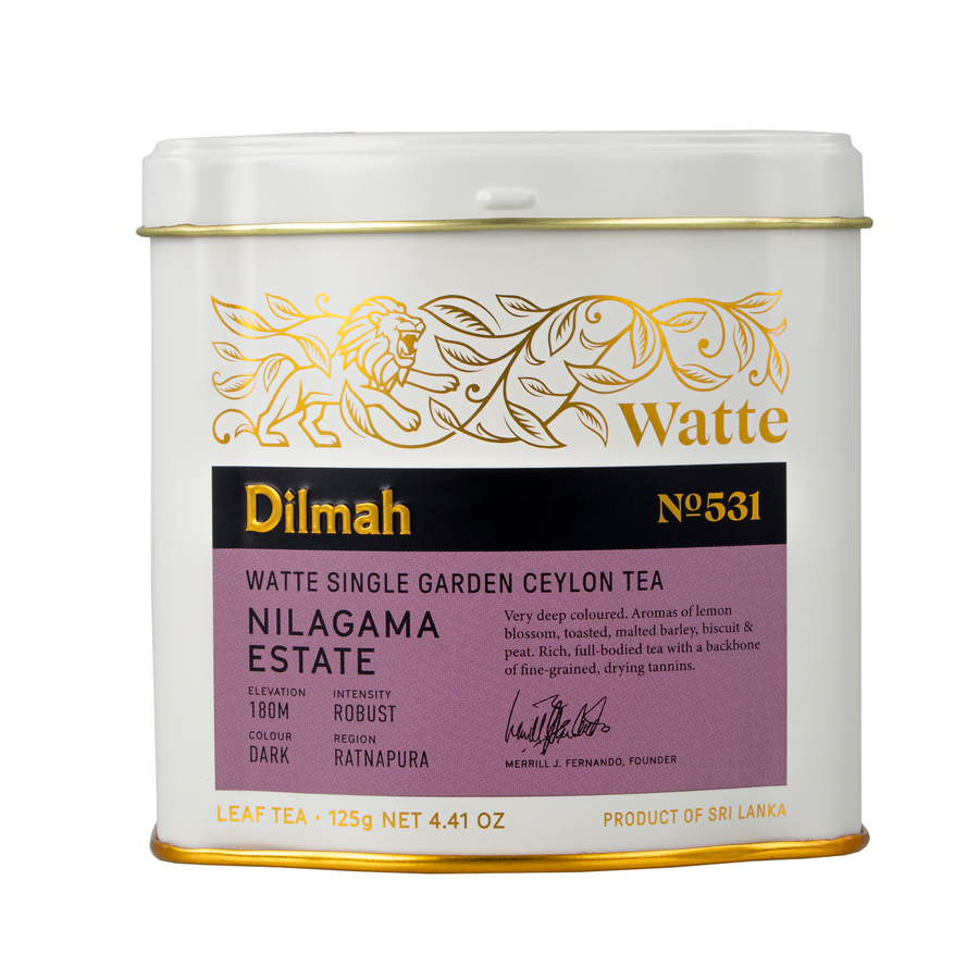 Dilmah Nilagama Estate Watte Ceylon Black Tea Tin Caddy – 125g Loose Leaf