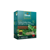 Dilmah Premium Ceylon Golden Pekoe Black Tea with Saffron, Almond & Honey – 100g Loose Leaf